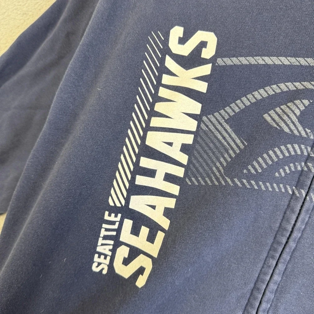 Seattle Seahawks Sweatshirt Mens Large Blue NFL Football NFL Team Apparel Hoodie